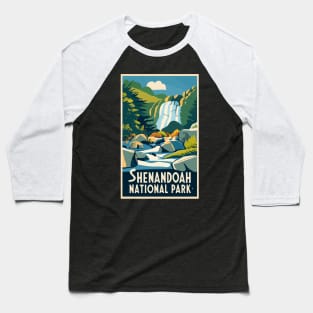 A Vintage Travel Art of the Shenandoah National Park - Virginia - US Baseball T-Shirt